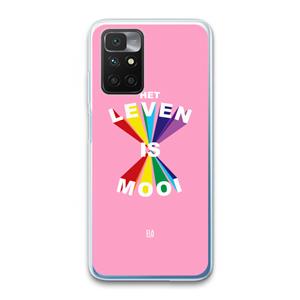 CaseCompany Het Leven Is Mooi: Xiaomi Redmi 10 Transparant Hoesje