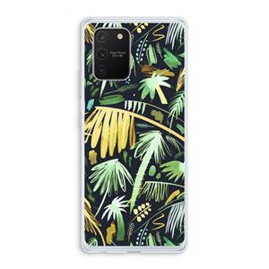 CaseCompany Tropical Palms Dark: Samsung Galaxy S10 Lite Transparant Hoesje
