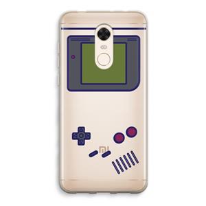 CaseCompany Game On: Xiaomi Redmi 5 Transparant Hoesje