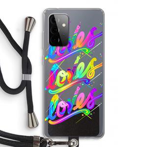 CaseCompany Loves: Samsung Galaxy A72 5G Transparant Hoesje met koord