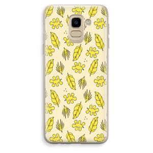 CaseCompany Herfst: Samsung Galaxy J6 (2018) Transparant Hoesje
