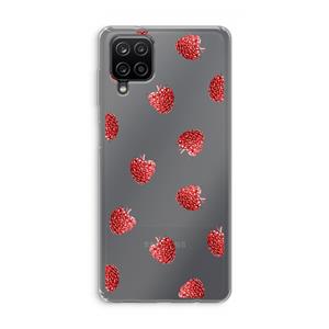 CaseCompany Framboosjes: Samsung Galaxy A12 Transparant Hoesje