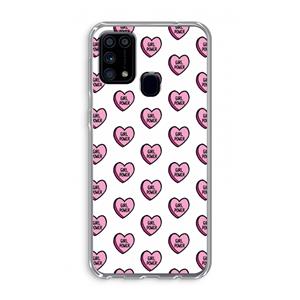 CaseCompany GIRL POWER: Samsung Galaxy M31 Transparant Hoesje