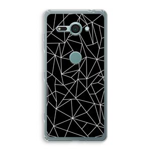 CaseCompany Geometrische lijnen wit: Sony Xperia XZ2 Compact Transparant Hoesje