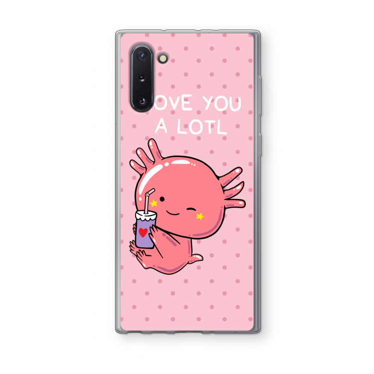 CaseCompany Love You A Lotl: Samsung Galaxy Note 10 Transparant Hoesje