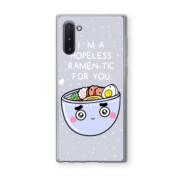 CaseCompany I'm A Hopeless Ramen-Tic For You: Samsung Galaxy Note 10 Transparant Hoesje