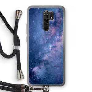 CaseCompany Nebula: Xiaomi Redmi 9 Transparant Hoesje met koord