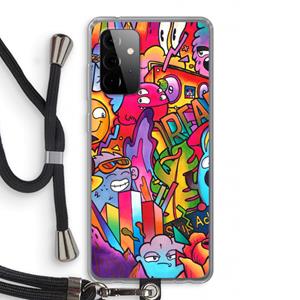 CaseCompany Dreams: Samsung Galaxy A72 5G Transparant Hoesje met koord