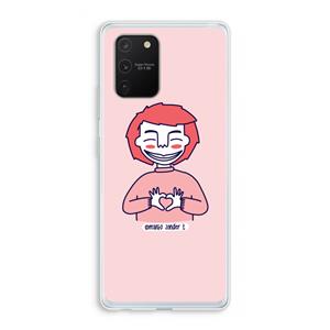CaseCompany Hartje: Samsung Galaxy S10 Lite Transparant Hoesje