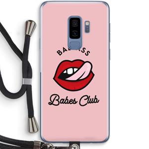 CaseCompany Badass Babes Club: Samsung Galaxy S9 Plus Transparant Hoesje met koord
