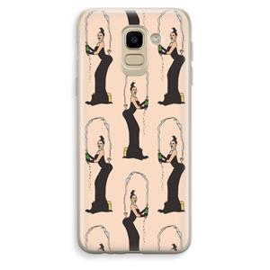 CaseCompany Pop Some Kim: Samsung Galaxy J6 (2018) Transparant Hoesje