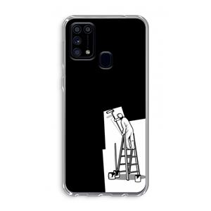 CaseCompany Musketon Painter: Samsung Galaxy M31 Transparant Hoesje