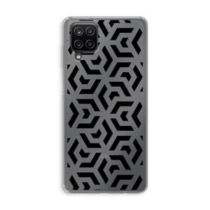 CaseCompany Crazy pattern: Samsung Galaxy A12 Transparant Hoesje