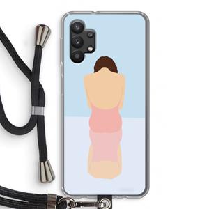 CaseCompany Mirror: Samsung Galaxy A32 5G Transparant Hoesje met koord
