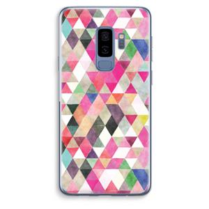 CaseCompany Gekleurde driehoekjes: Samsung Galaxy S9 Plus Transparant Hoesje