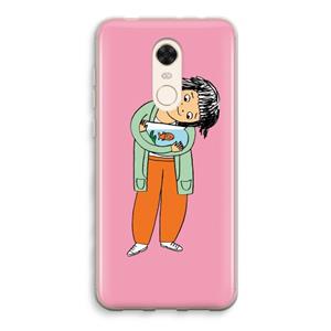 CaseCompany Visknuffel: Xiaomi Redmi 5 Transparant Hoesje