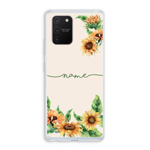 CaseCompany Zonnebloemen: Samsung Galaxy S10 Lite Transparant Hoesje