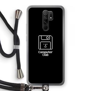 CaseCompany Hello: Xiaomi Redmi 9 Transparant Hoesje met koord