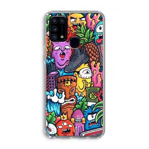 CaseCompany Vexx Mixtape: Samsung Galaxy M31 Transparant Hoesje