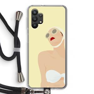 CaseCompany Summer: Samsung Galaxy A32 5G Transparant Hoesje met koord