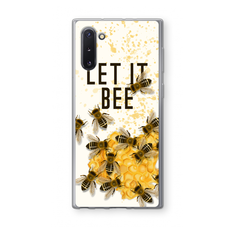 CaseCompany Let it bee: Samsung Galaxy Note 10 Transparant Hoesje