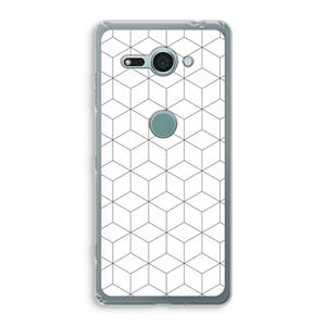 CaseCompany Zwart-witte kubussen: Sony Xperia XZ2 Compact Transparant Hoesje