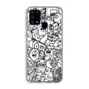 CaseCompany Vexx City #2: Samsung Galaxy M31 Transparant Hoesje