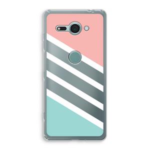 CaseCompany Strepen pastel: Sony Xperia XZ2 Compact Transparant Hoesje