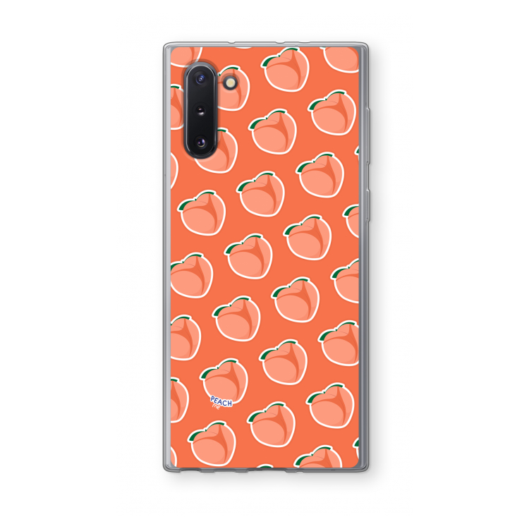 CaseCompany Just peachy: Samsung Galaxy Note 10 Transparant Hoesje