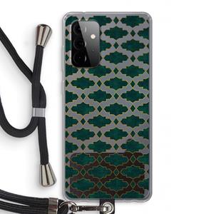 CaseCompany Moroccan tiles: Samsung Galaxy A72 5G Transparant Hoesje met koord