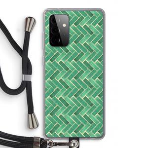 CaseCompany Moroccan tiles 2: Samsung Galaxy A72 5G Transparant Hoesje met koord