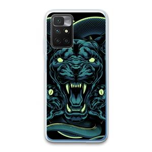 CaseCompany Cougar and Vipers: Xiaomi Redmi 10 Transparant Hoesje