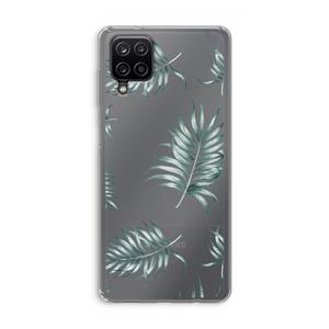 CaseCompany Simple leaves: Samsung Galaxy A12 Transparant Hoesje