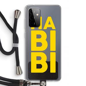 CaseCompany Habibi Majorelle : Samsung Galaxy A72 5G Transparant Hoesje met koord