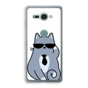 CaseCompany Cool cat: Sony Xperia XZ2 Compact Transparant Hoesje