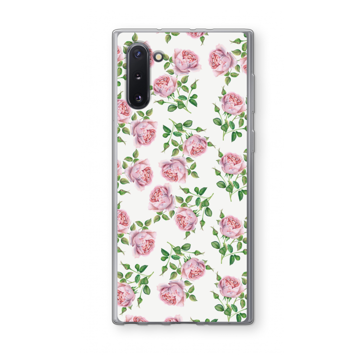 CaseCompany Kleine roosjes: Samsung Galaxy Note 10 Transparant Hoesje