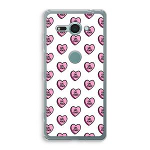 CaseCompany GIRL POWER: Sony Xperia XZ2 Compact Transparant Hoesje
