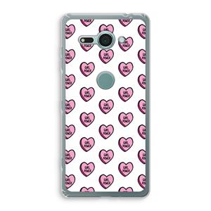 CaseCompany GIRL POWER: Sony Xperia XZ2 Compact Transparant Hoesje