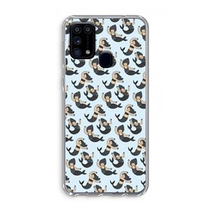 CaseCompany Zeemeermin: Samsung Galaxy M31 Transparant Hoesje