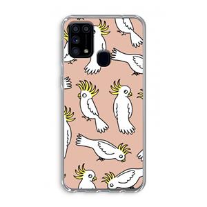 CaseCompany Papegaai: Samsung Galaxy M31 Transparant Hoesje