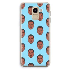CaseCompany Kanye Call Me℃: Samsung Galaxy J6 (2018) Transparant Hoesje