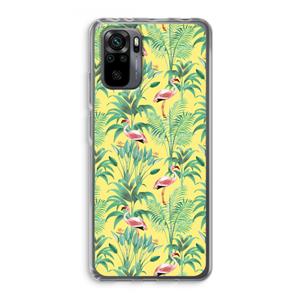 CaseCompany Flamingo party: Xiaomi Redmi Note 10 Pro Transparant Hoesje