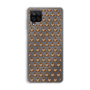 CaseCompany Poop emoji: Samsung Galaxy A12 Transparant Hoesje
