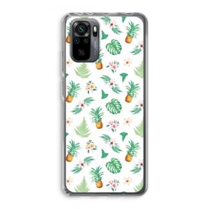 CaseCompany Ananas bladeren: Xiaomi Redmi Note 10 Pro Transparant Hoesje