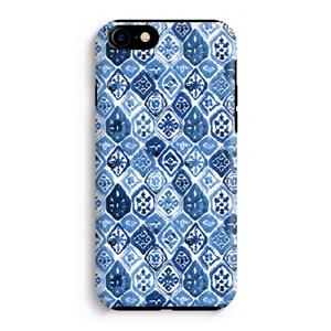 CaseCompany Blauw motief: iPhone 8 Tough Case