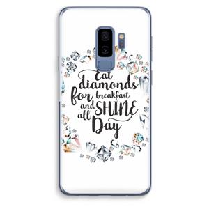 CaseCompany Diamonds: Samsung Galaxy S9 Plus Transparant Hoesje