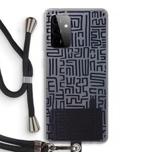 CaseCompany Moroccan Print: Samsung Galaxy A72 5G Transparant Hoesje met koord
