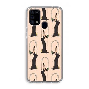 CaseCompany Pop Some Kim: Samsung Galaxy M31 Transparant Hoesje