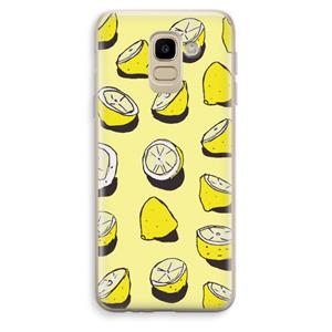 CaseCompany When Life Gives You Lemons...: Samsung Galaxy J6 (2018) Transparant Hoesje