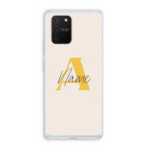 CaseCompany Amber Script: Samsung Galaxy S10 Lite Transparant Hoesje